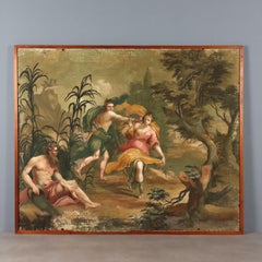 Peinture Apollon et Daphné 18e siècle