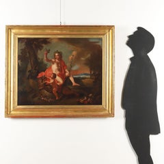 Painting Bacchus with Dog 18th century