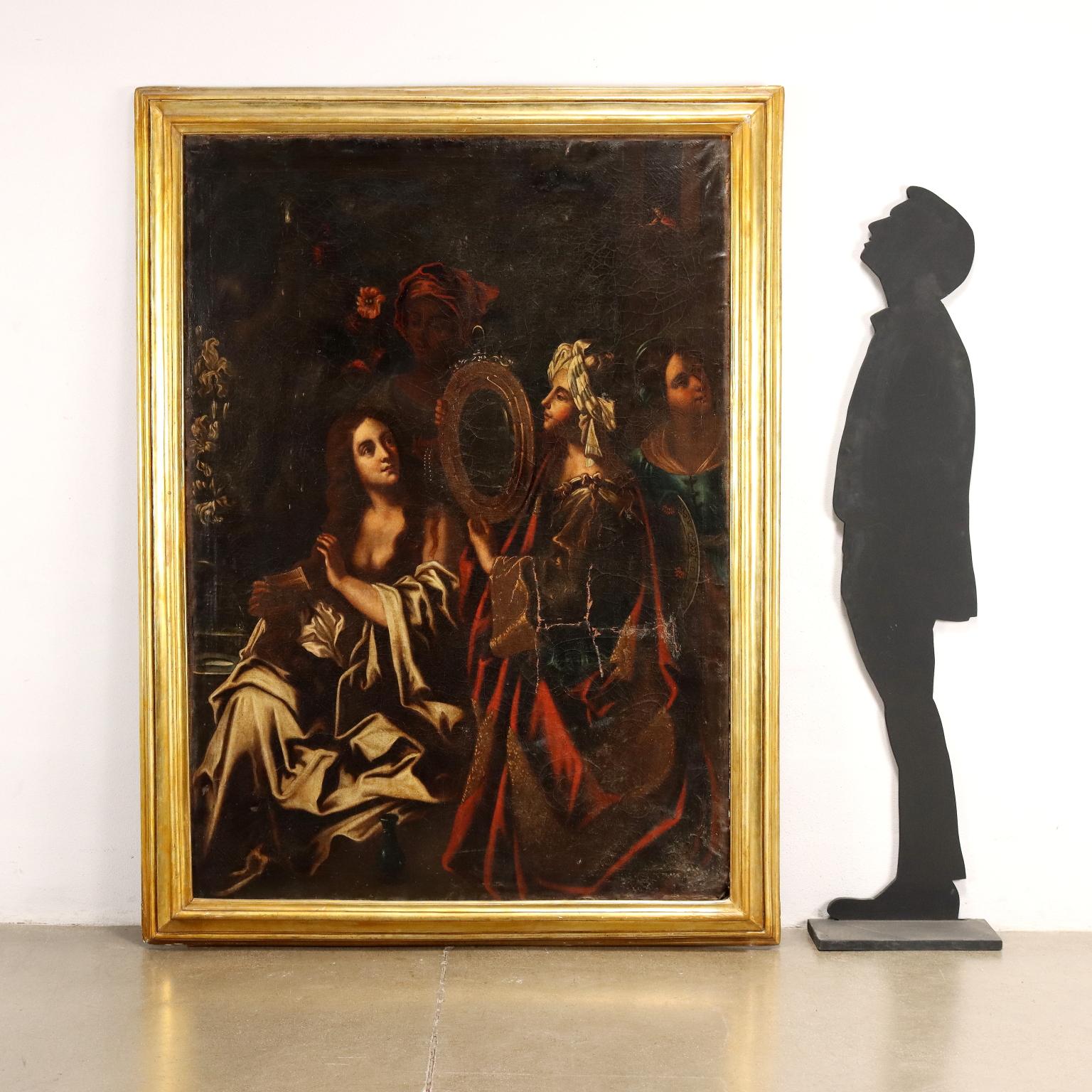 Dipinto Betsabea al Bagno XVIII-XIX secolo - Painting di Unknown