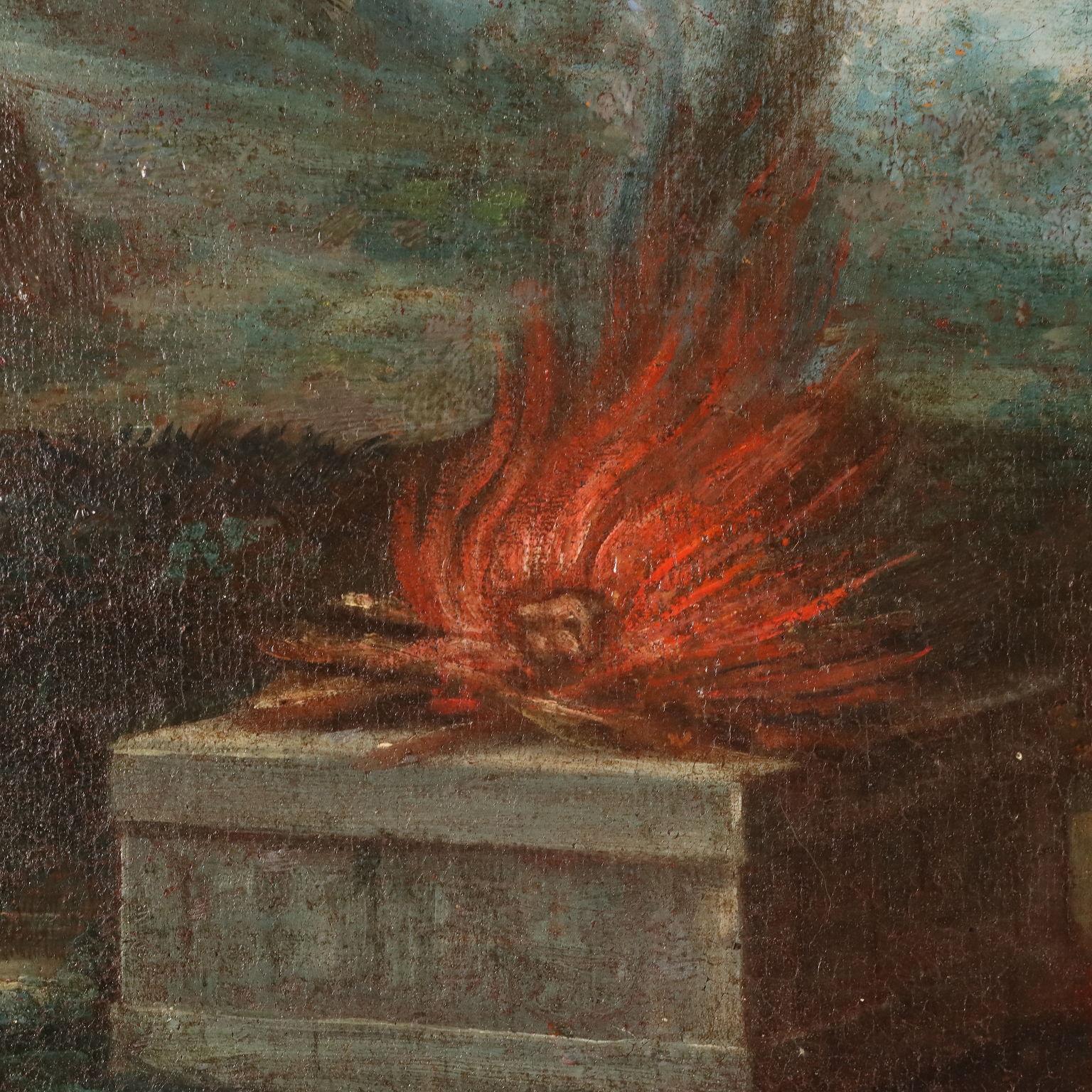 Dipinto Caino e Abele XVII-XVIII secolo in vendita 1