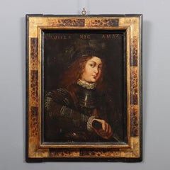 Painting Camilla Queen of the Amazons Oil on canvas. XVIIth century.