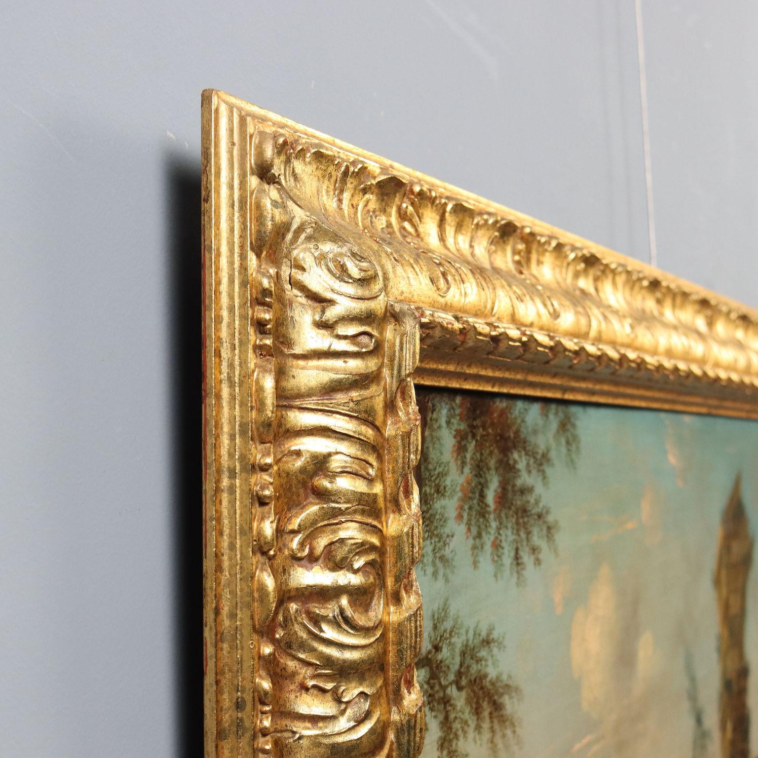 Dipinto Capriccio Architettonico con Figure XVIII secolo im Angebot 6