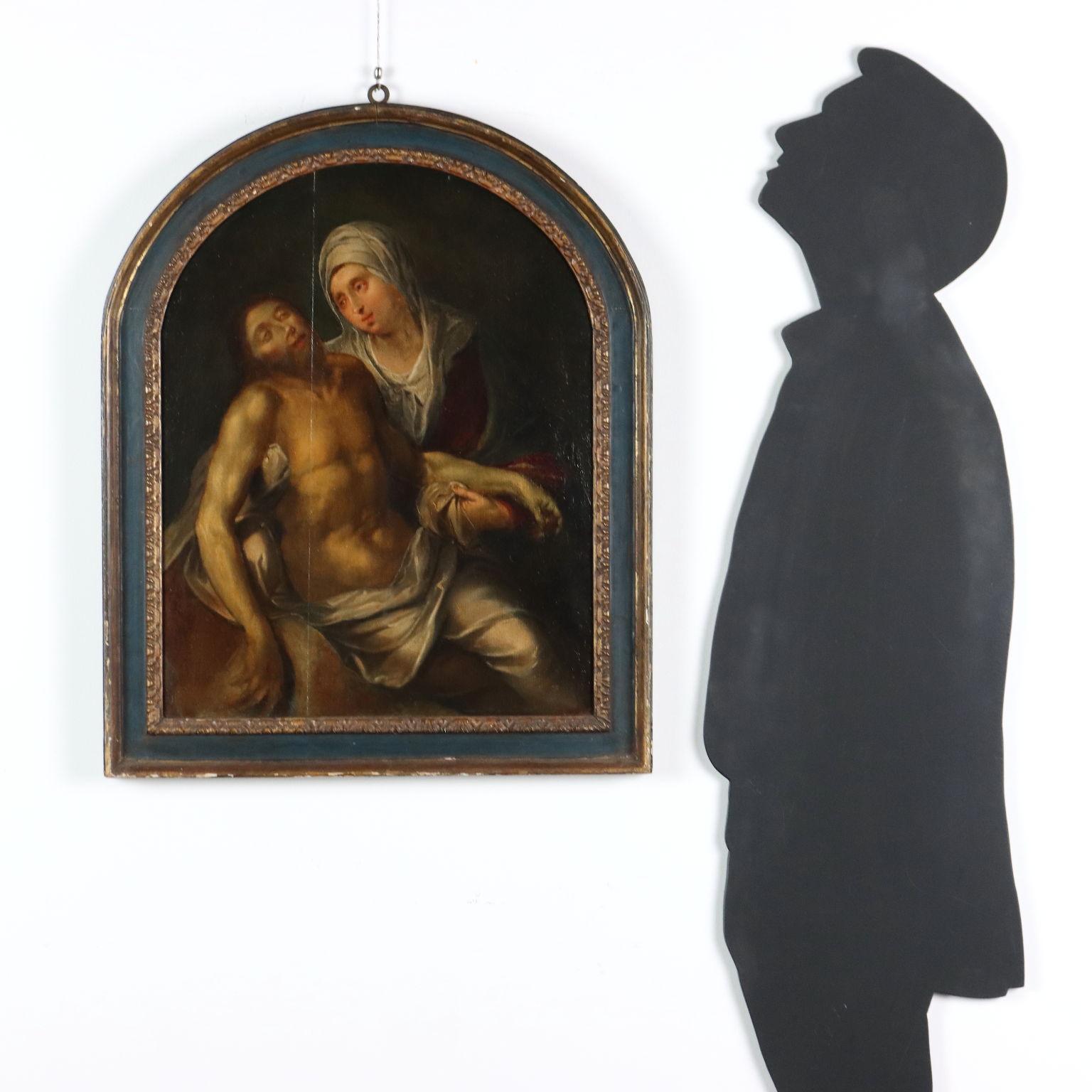 Dipinto Compianto su Cristo morto XIX secolo - Painting di Unknown