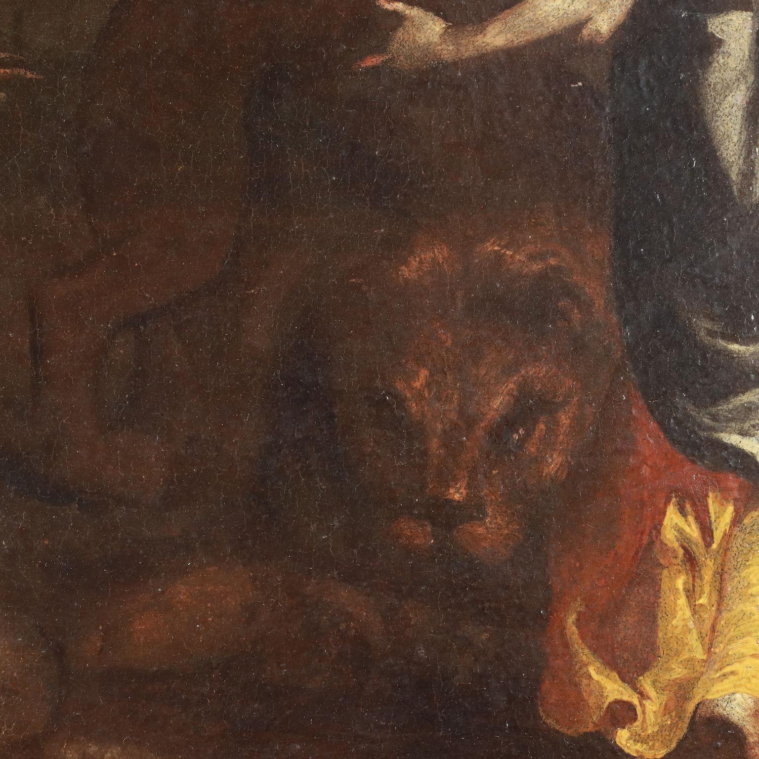 Painting with Daniel in the Pit of Lions, 17th century For Sale 2