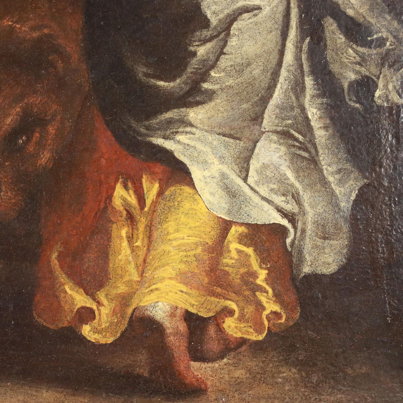 Peinture avec Daniel dans la fosse aux lions, 17e siècle en vente 2