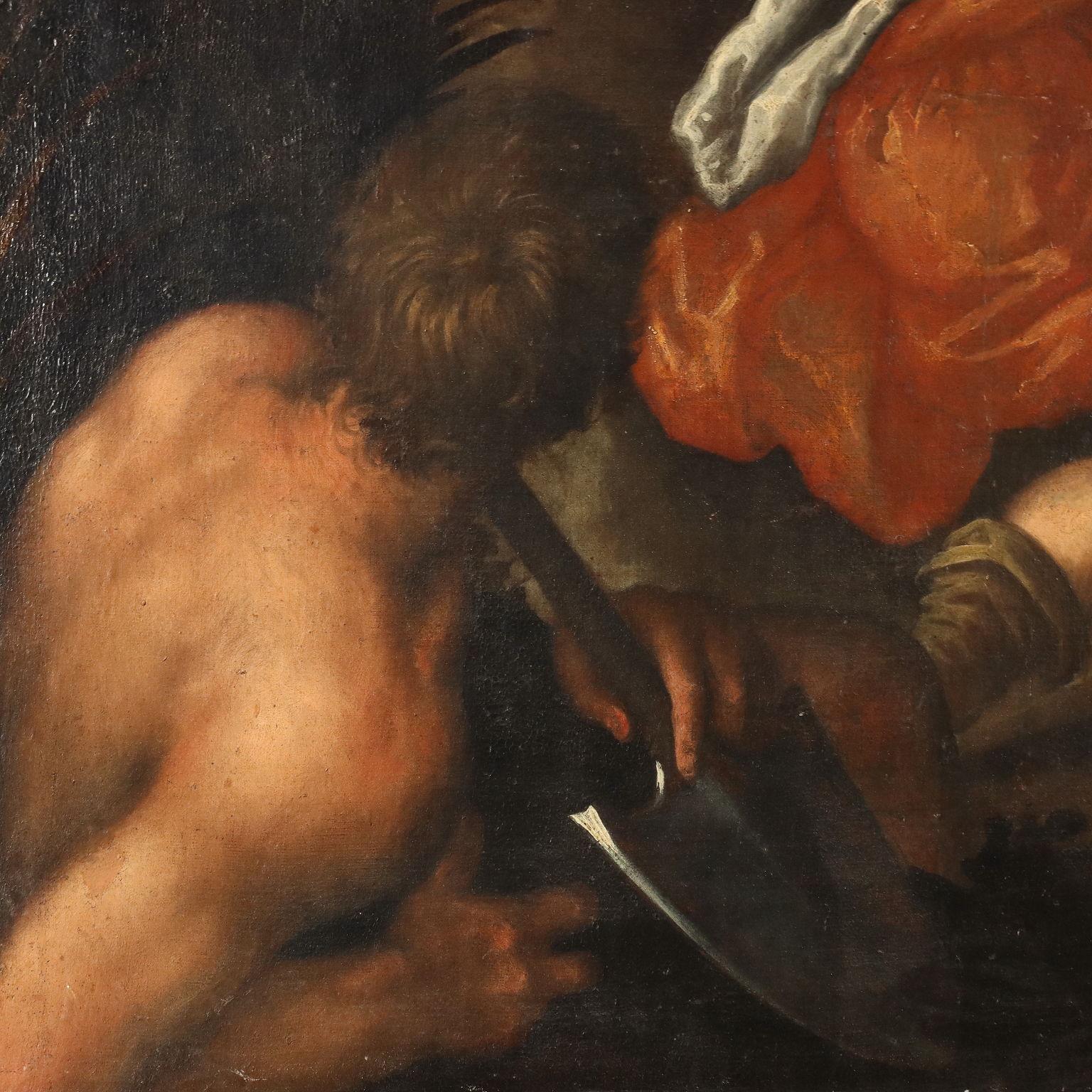 Dipinto con Il Giudizio di Paride, Attribuito a Domenico Lupini 1500s 1600s For Sale 3