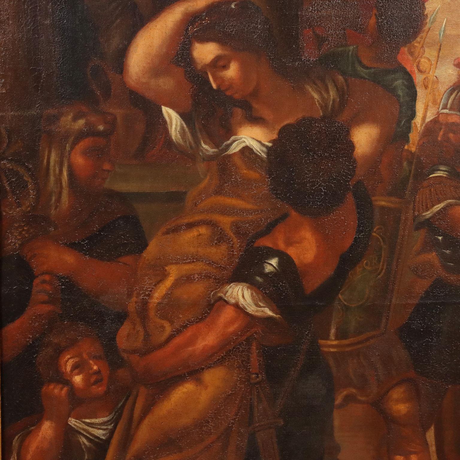 Peinture avec Le viol des Sabines, 17e siècle en vente 1