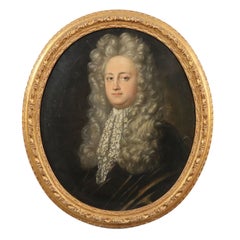Painting with Portrait of a Nobleman, 1700s