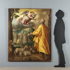 Dipinto con San Gioacchino e l'Angelo XVI secolo