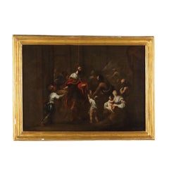 Dipinto con Scena biblica - Il giudizio di Salomone, XVII-XVIII secolo