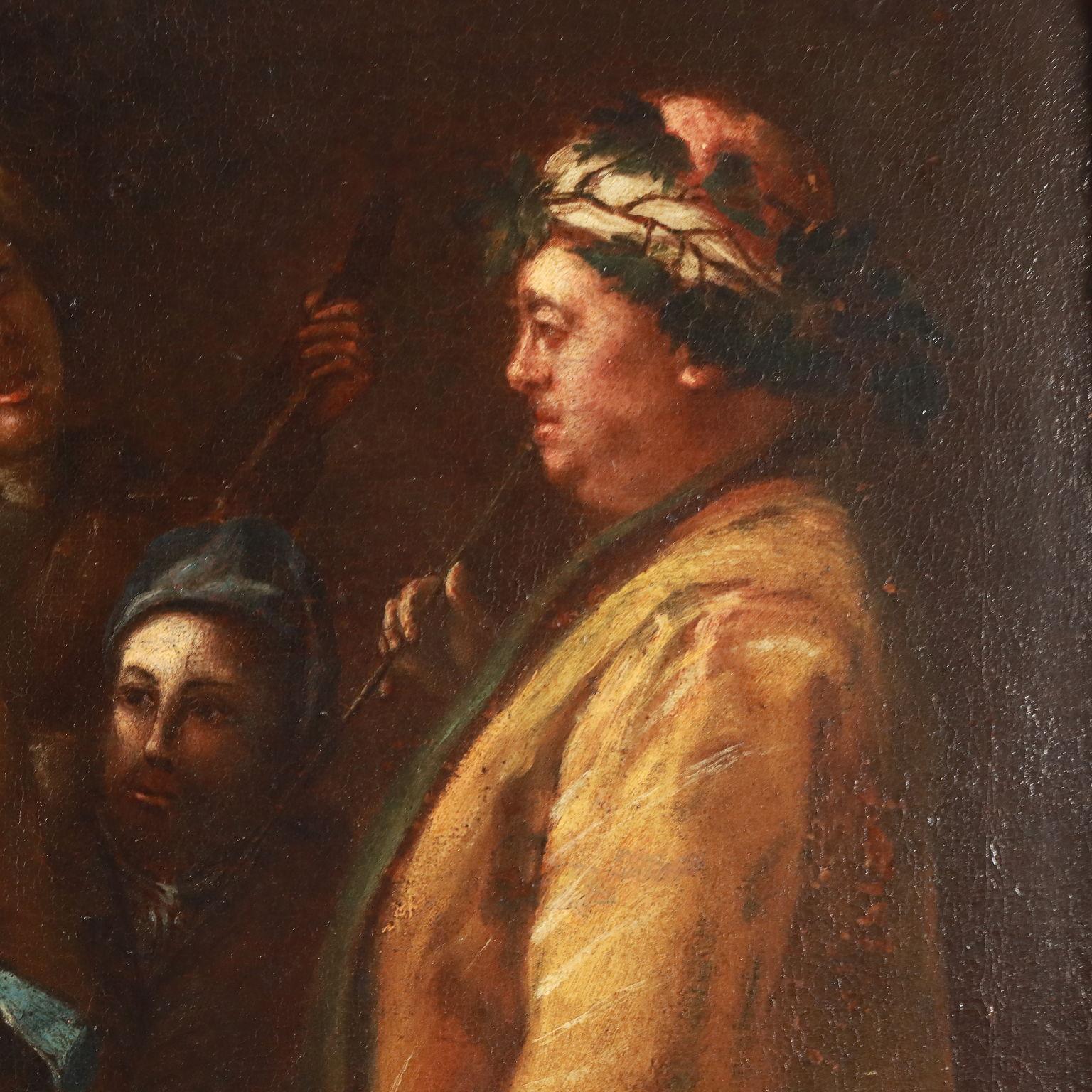Painting with Concert Scene, 18th century For Sale 1