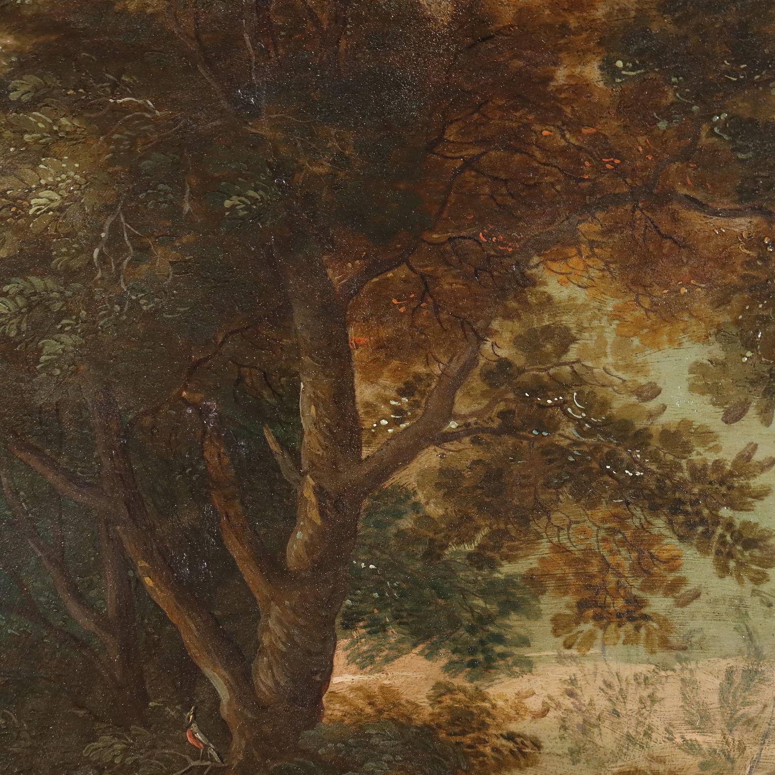 Gemälde mit einer Heilungsszene 17. Jahrhundert im Angebot 5