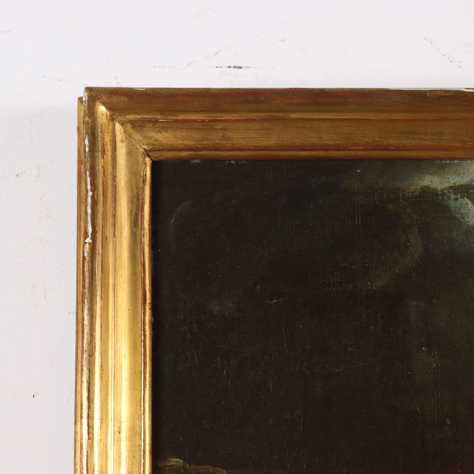 Peinture avec une scène de tempête seconde moitié du 18e siècle en vente 5