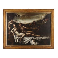 Gemälde mit mythologischer Szene Liebe und Psyche 18. Jahrhundert