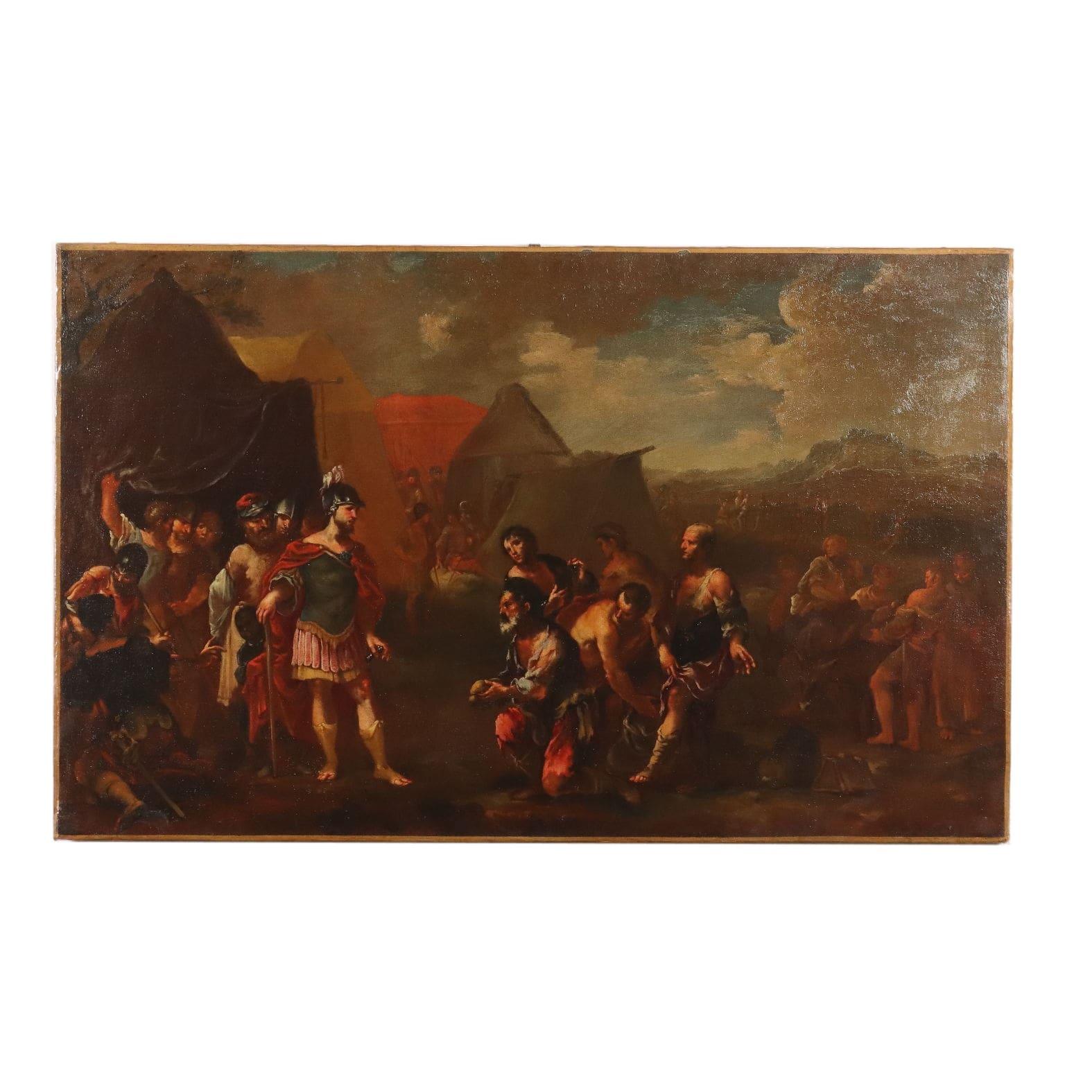 Unknown Figurative Painting - Painting with Historical Subject 17th-18th Century