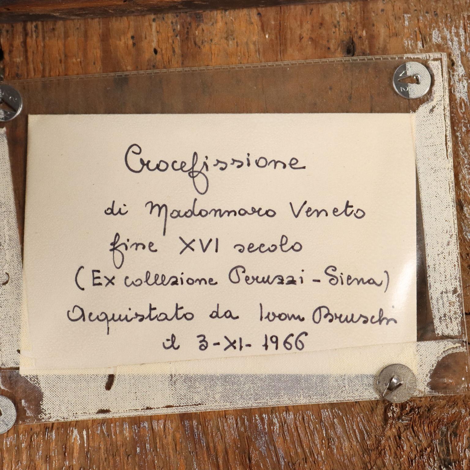 Dipinto Cristo Crocifisso con la Maddalena XVI secolo 7