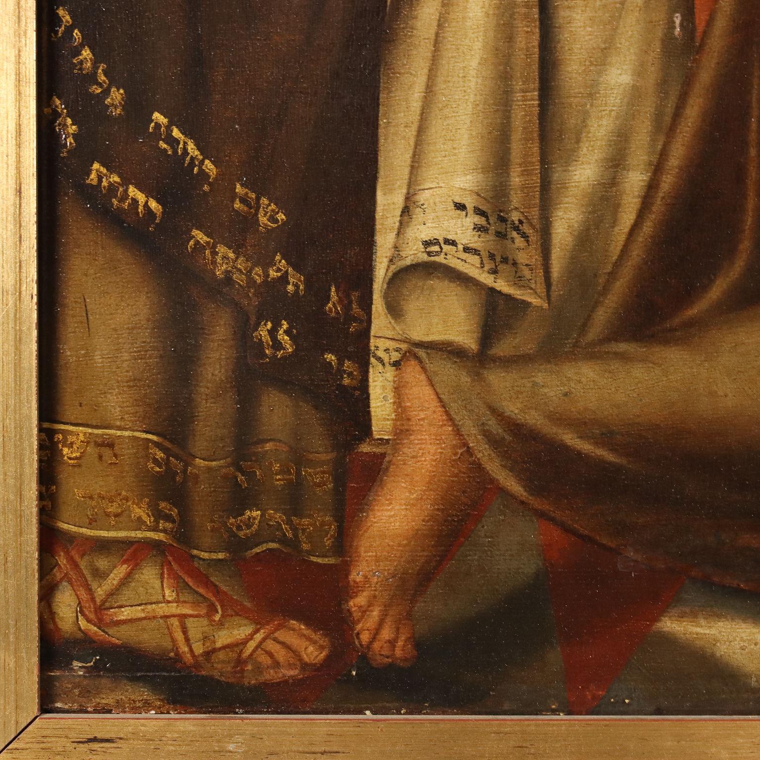 Gemälde Christus und die Ehebrecherin Flämische Schule 16. Jahrhundert im Angebot 6