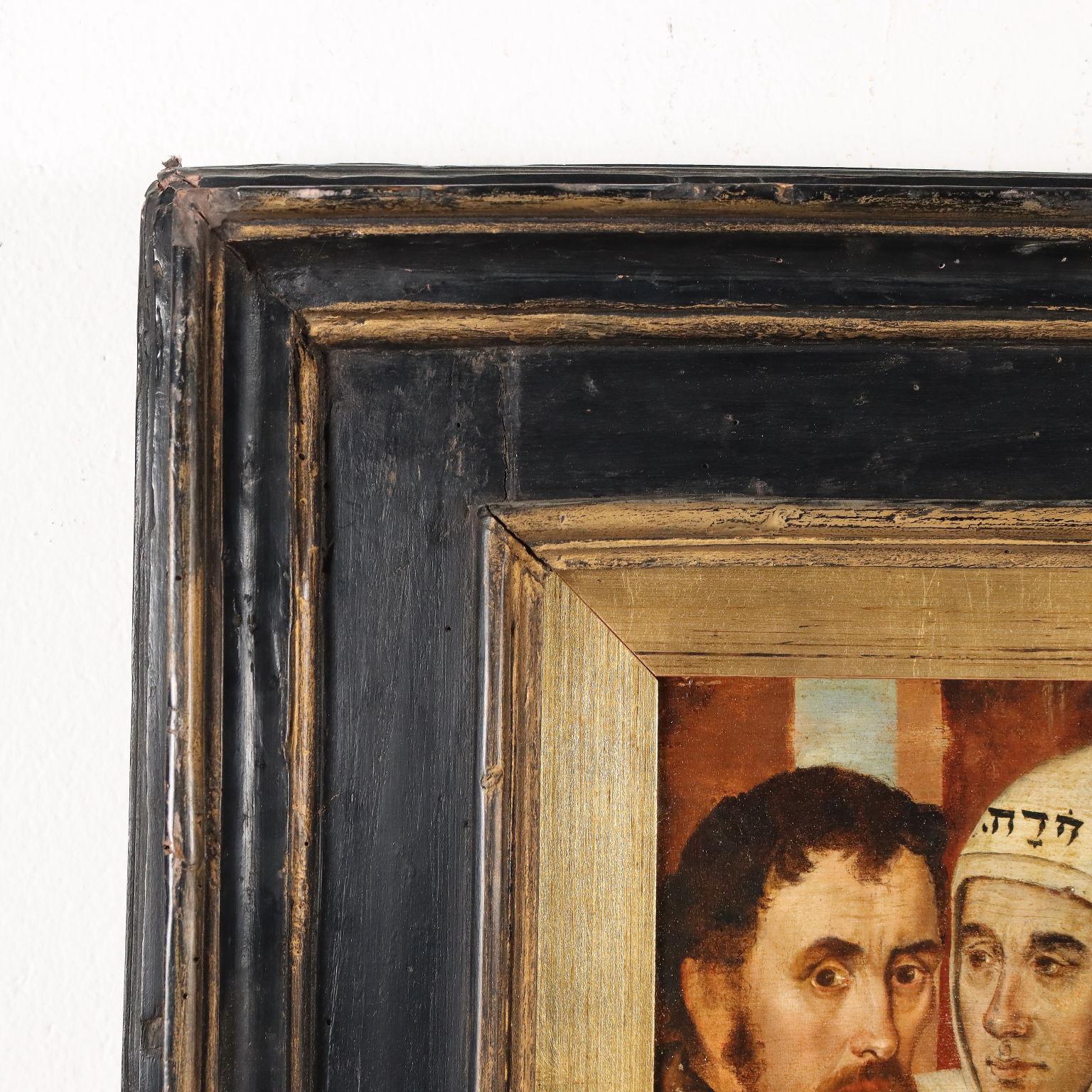 Gemälde Christus und die Ehebrecherin Flämische Schule 16. Jahrhundert im Angebot 7