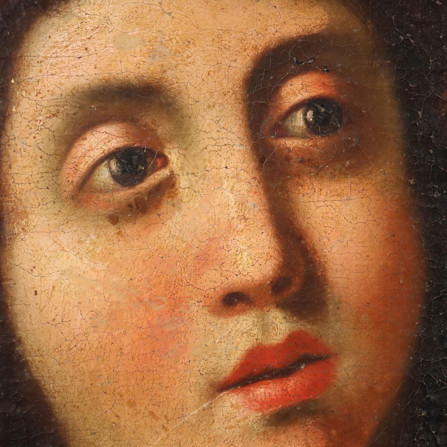 Painting David with the Head of Goliath 17th century For Sale 2