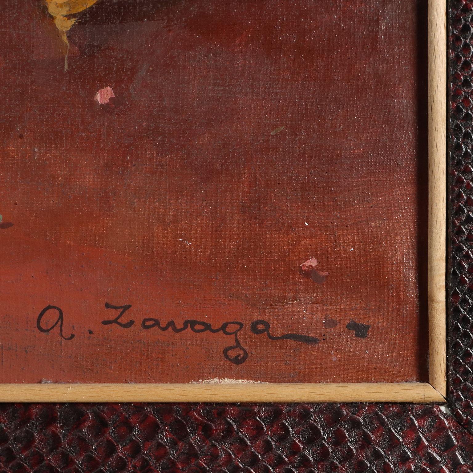 Peinture d'Antonio Zavaga Genre Scène de cour en vente 5