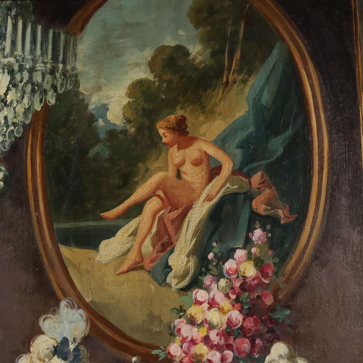 Peinture d'Antonio Zavaga Genre Scène de cour en vente 3