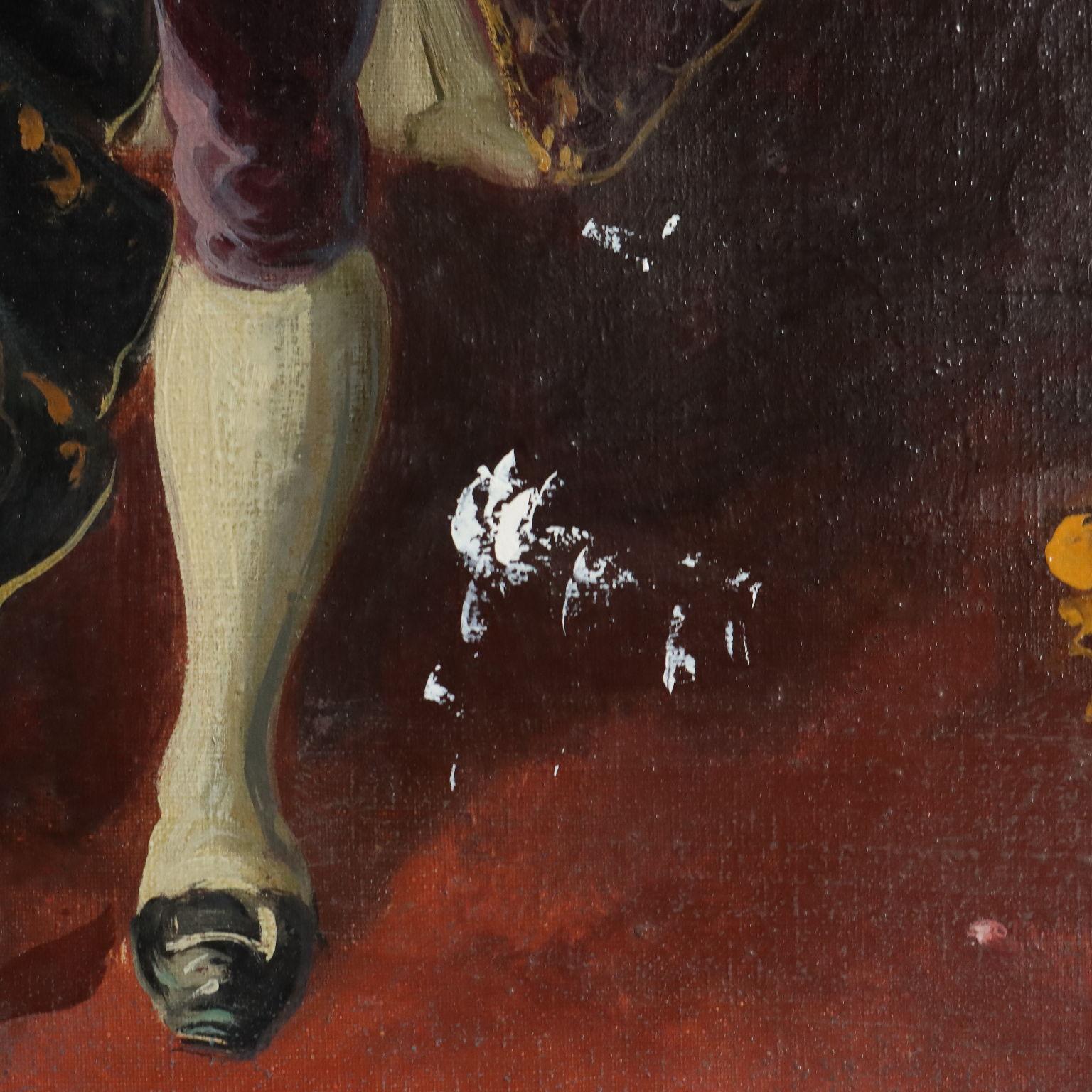 Peinture d'Antonio Zavaga Genre Scène de cour en vente 4