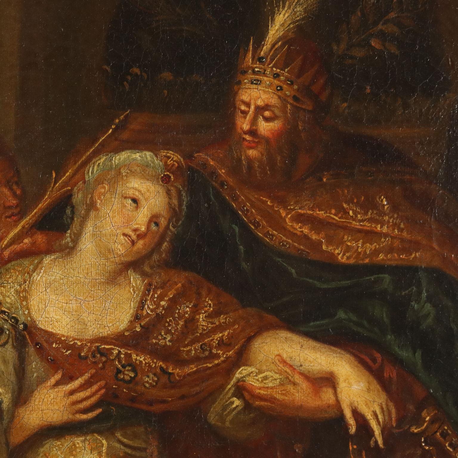 Gemälde Esther vor Ahasveros, Ende 18. Jahrhundert im Angebot 1