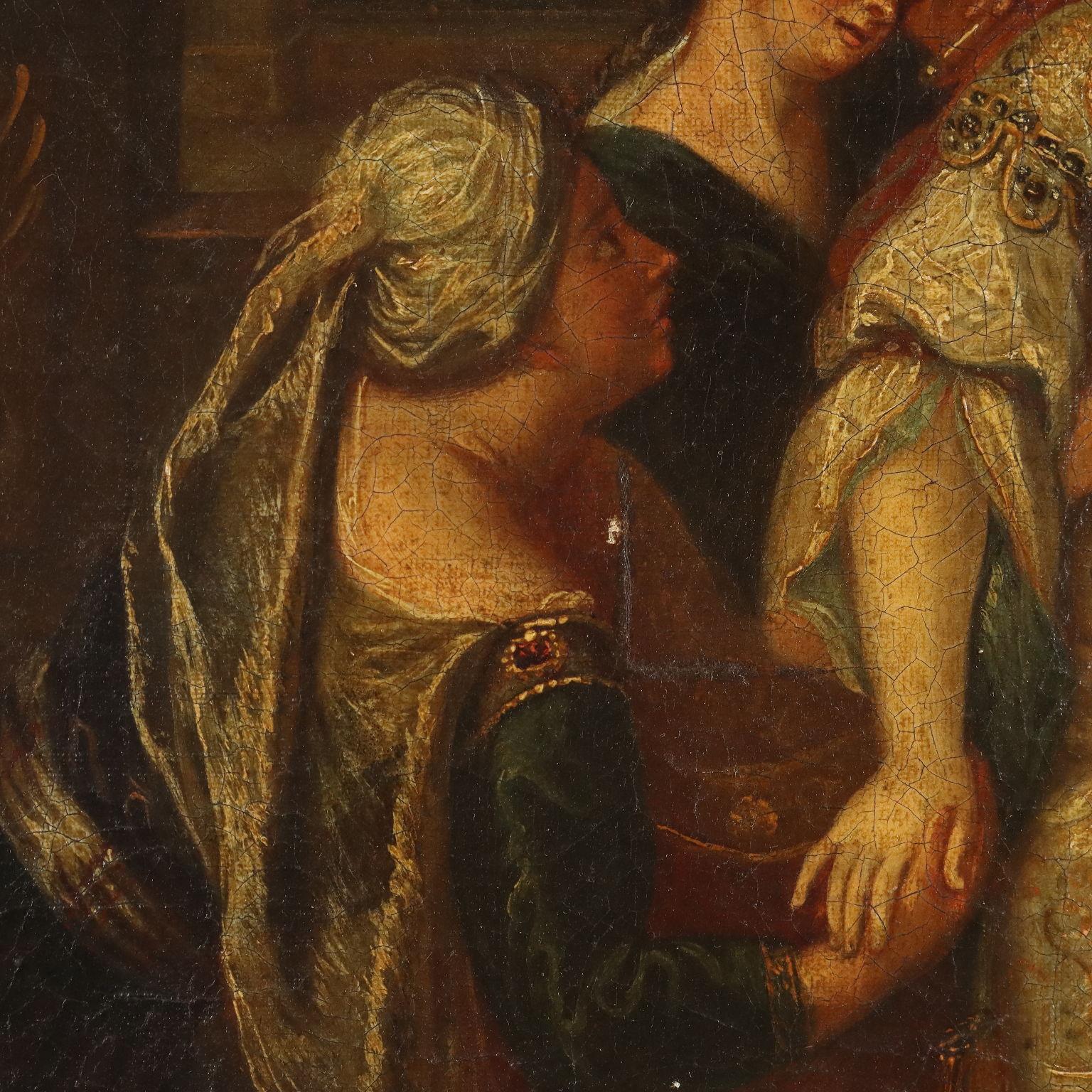 Gemälde Esther vor Ahasveros, Ende 18. Jahrhundert im Angebot 5