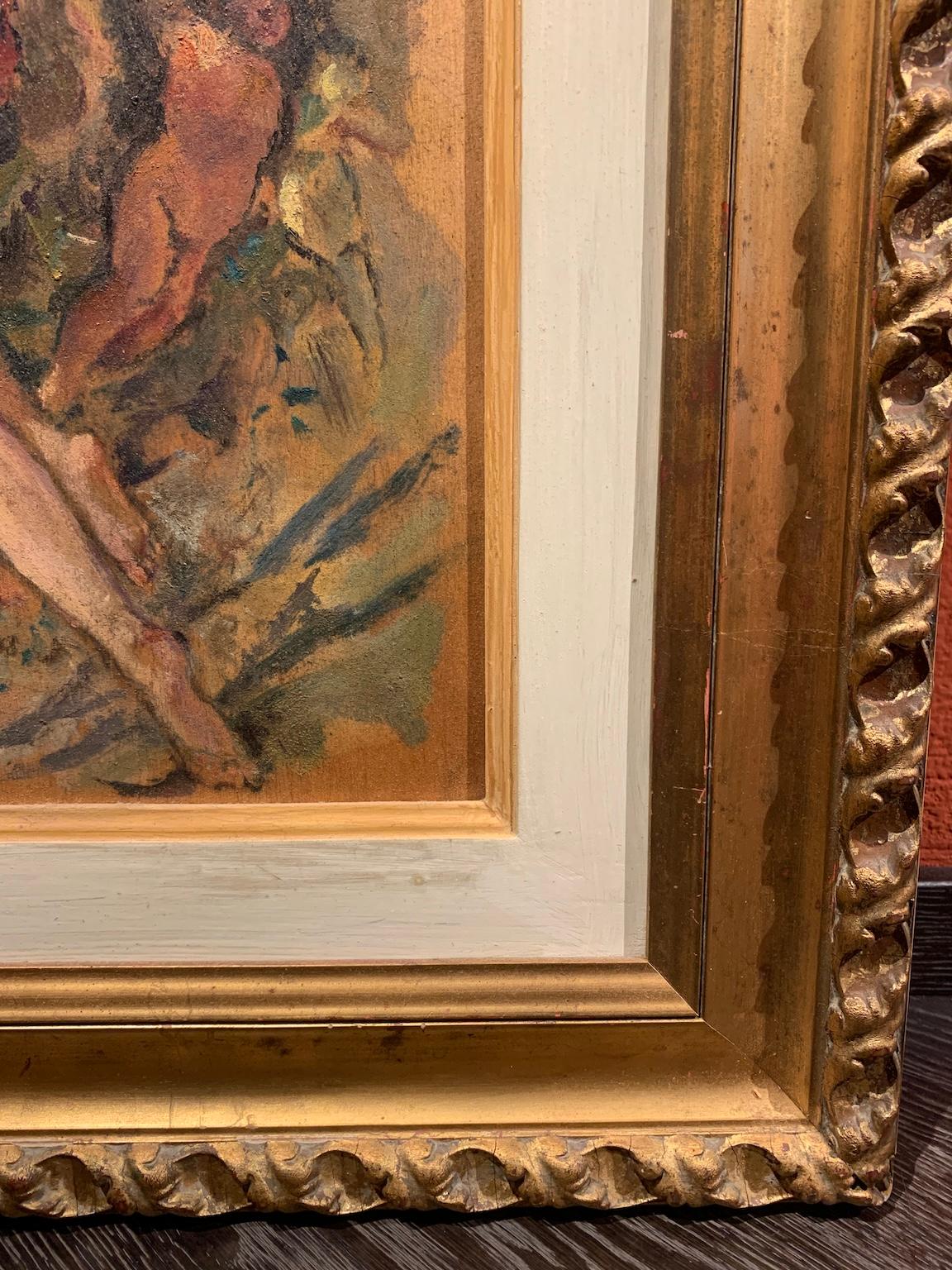 Toskanische figurative weibliche Aktmalerei des 20. Jahrhunderts. im Angebot 5