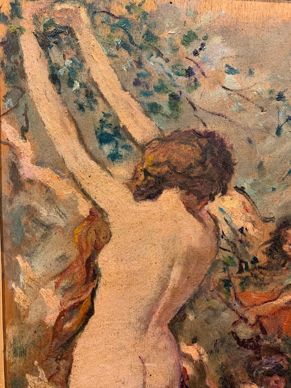 Toskanische figurative weibliche Aktmalerei des 20. Jahrhunderts. im Angebot 1