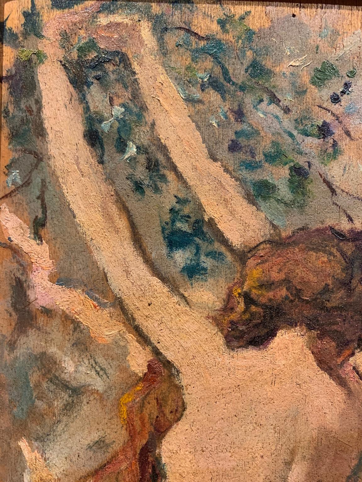 Toskanische figurative weibliche Aktmalerei des 20. Jahrhunderts. im Angebot 2