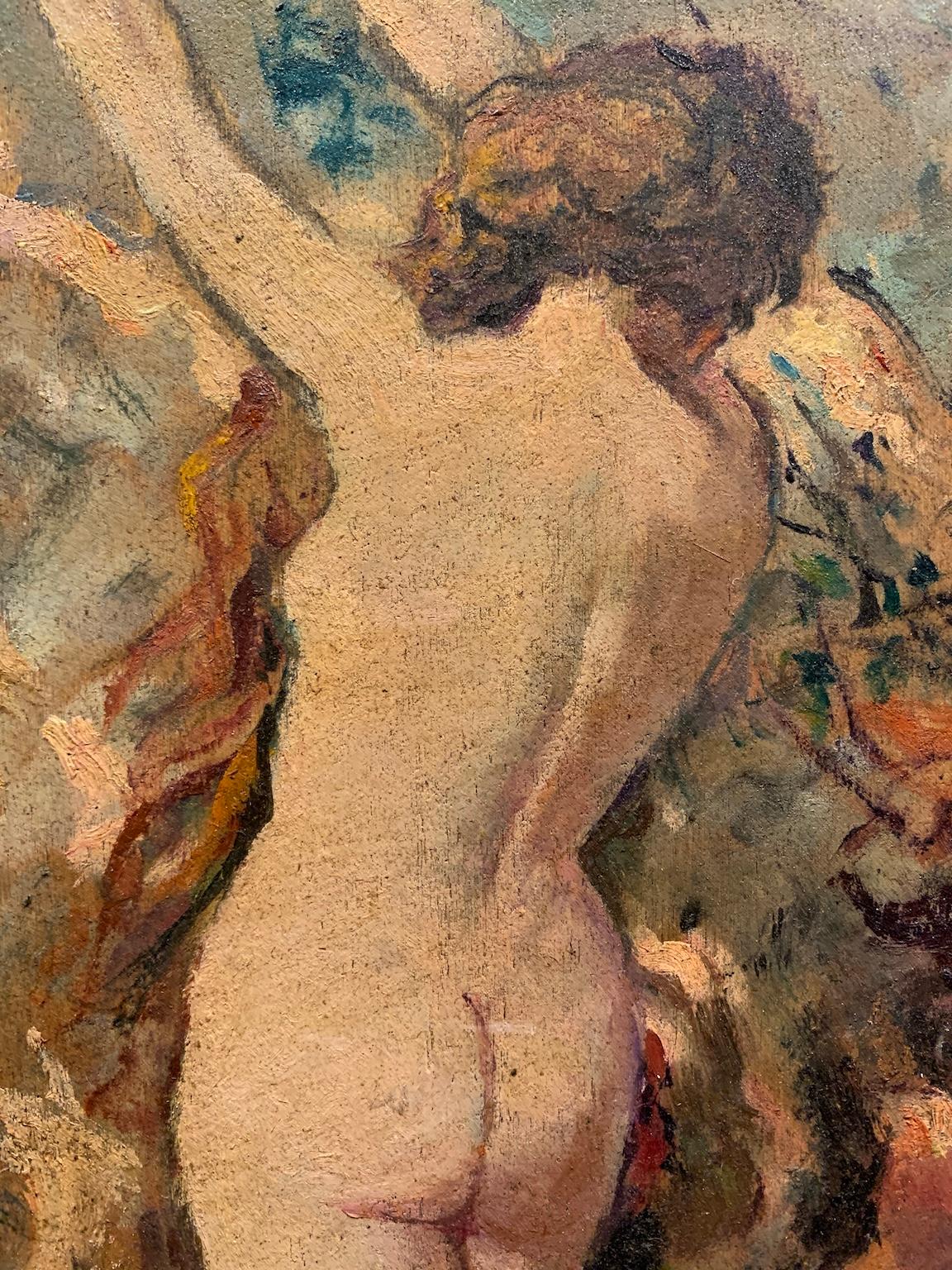 Toskanische figurative weibliche Aktmalerei des 20. Jahrhunderts. im Angebot 3