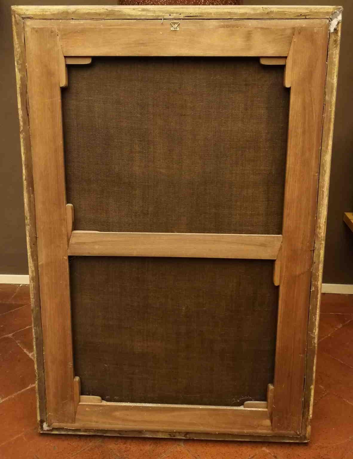 Cuadro de crucifixión figurativa religiosa purista italiana del siglo XIX en venta 1