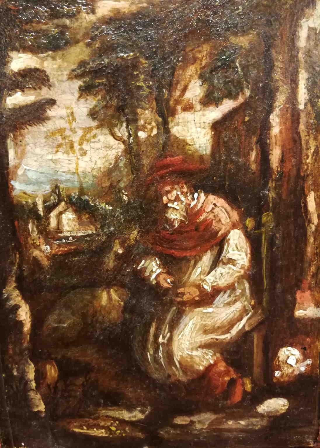Pintura figurativa religiosa barroca véneta del siglo XVII - Painting Barroco de Unknown