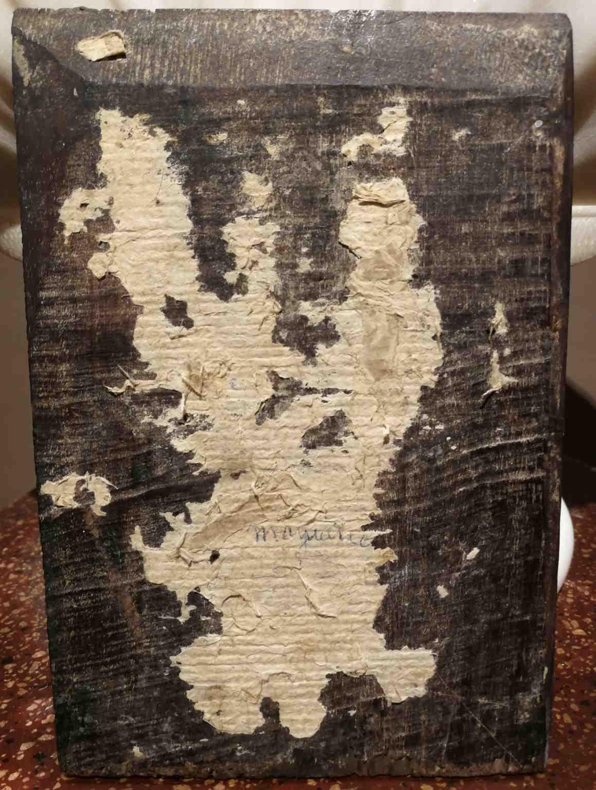Este cuadro (óleo sobre papel aplicado sobre tabla de madera, 18 x 12, 5 cm) es un valioso ejemplo de la producción de obras de pequeño formato, destinadas por tanto a un público privado, muy común durante el siglo XVII. Por razones estilísticas