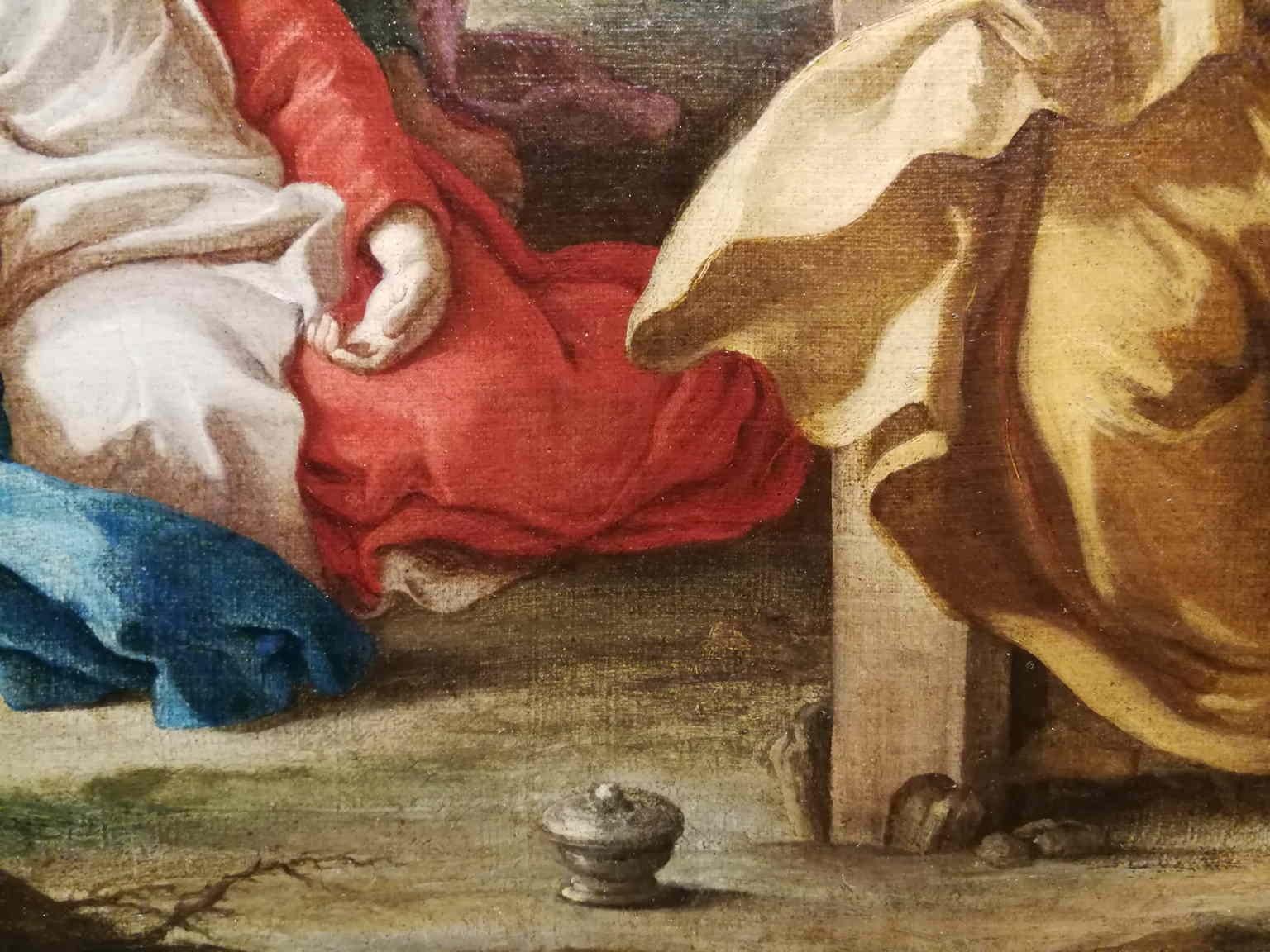 Dipinto figurativo religioso rococó di scuola napoletana del Settecento en venta 1