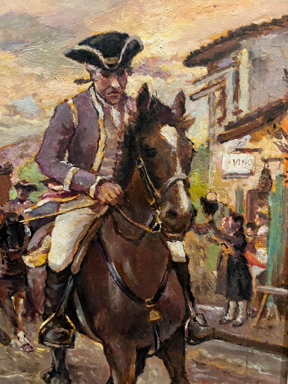 Tuscan historical figurative painting of the 20th century - Realist Painting by Unknown