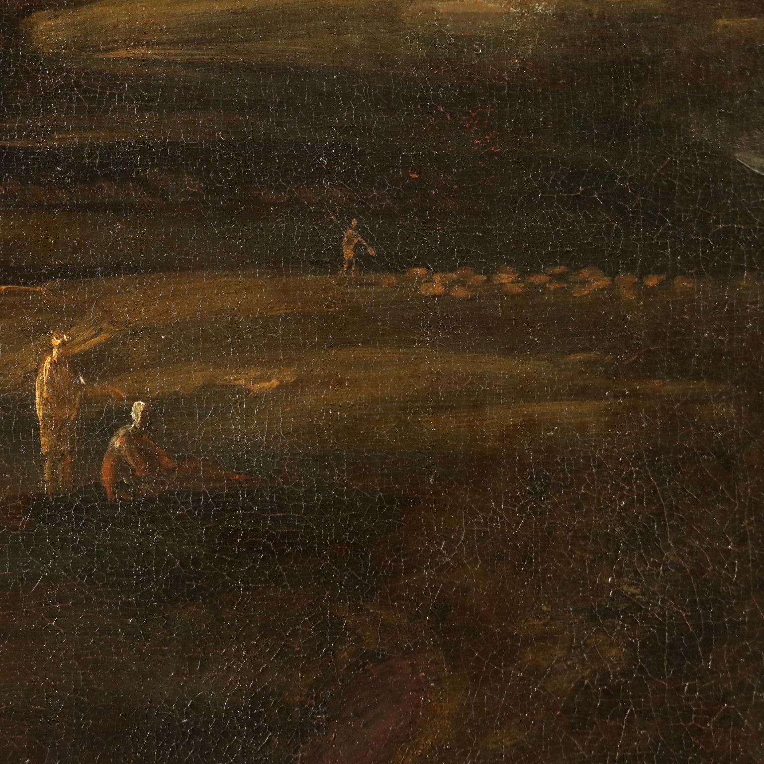Große klassische Landschaft mit Figuren, 17. Jahrhundert im Angebot 2