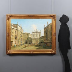 Painting The Campo San Salvador in Venice Copy by Giovanni Antonio Canal