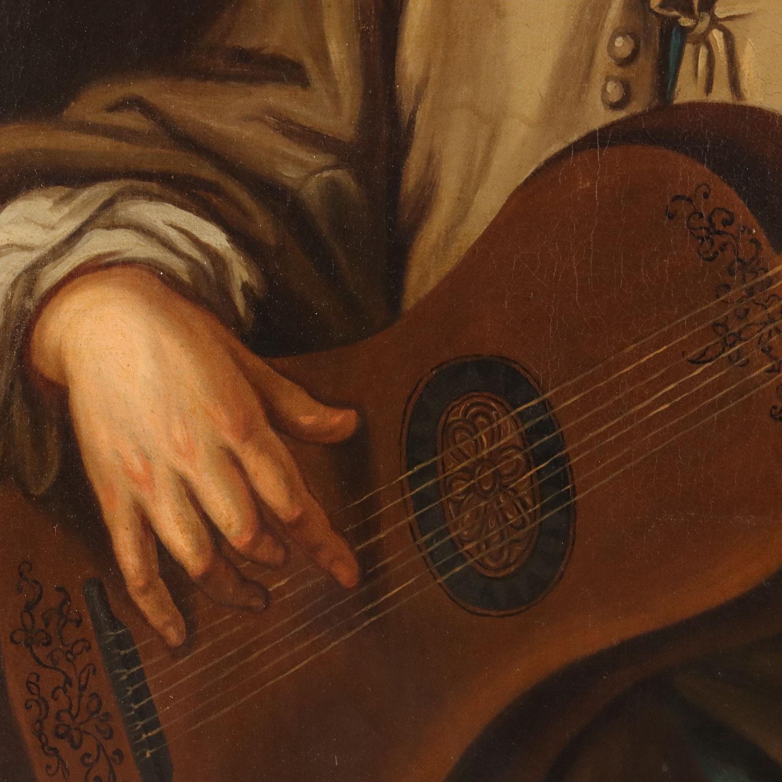 Olio su tela. Scuola centro-europea della prima metà del XIX secolo.
Il dipinto fa riferimento ad una grafica di Johann Gottfried Haid (1704 -1767), incisore tedesco noto per le sue copie a mezzatinta di opere di grandi maestri. L'opera originale è