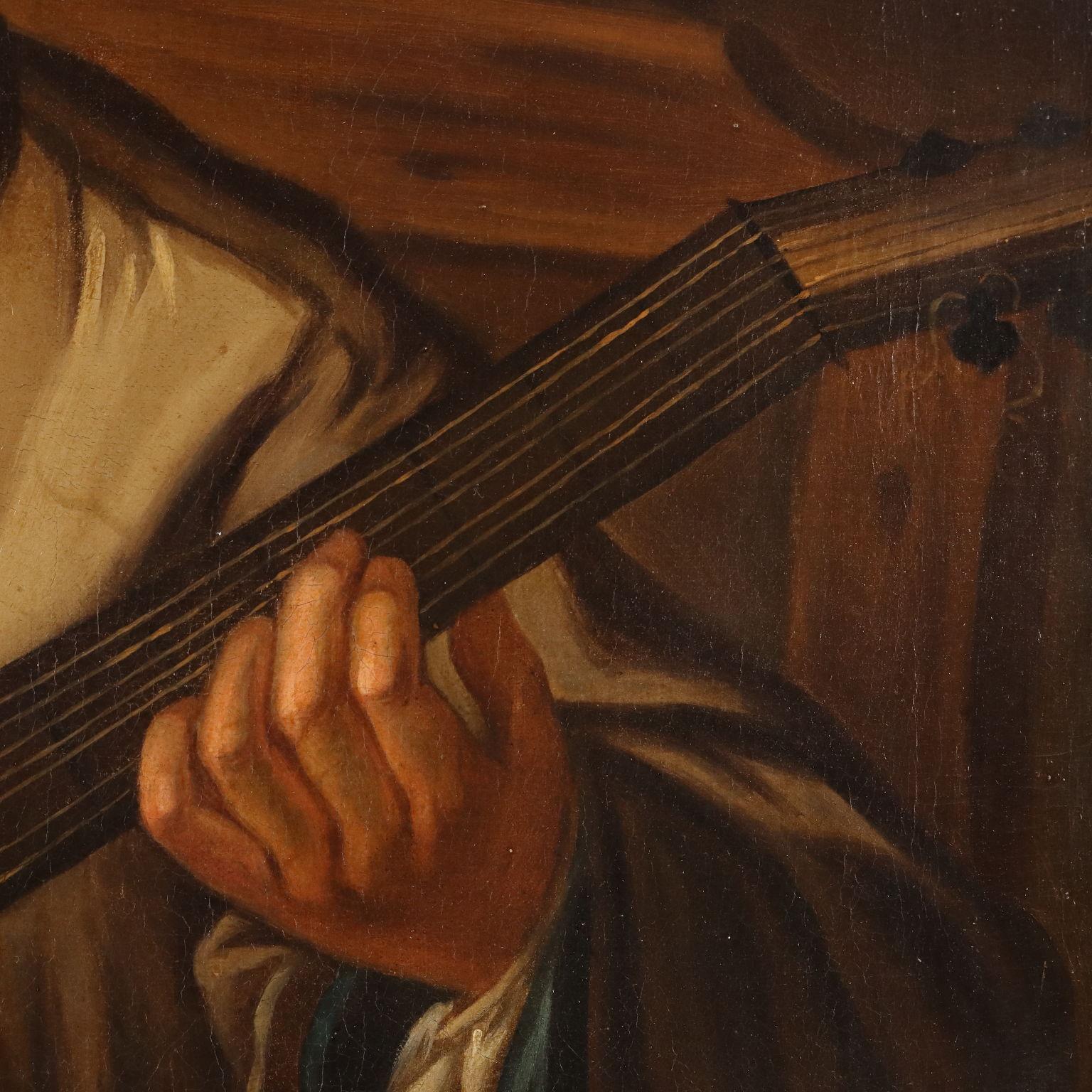 Dipinto Il Suonatore di Chitarra XIX secolo in vendita 1