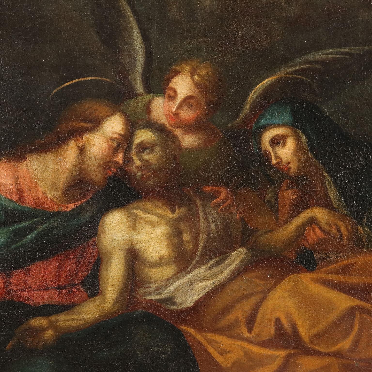 Gemälde Die Durchreise des Heiligen Joseph 18. Jahrhundert (Sonstige Kunststile), Painting, von Unknown