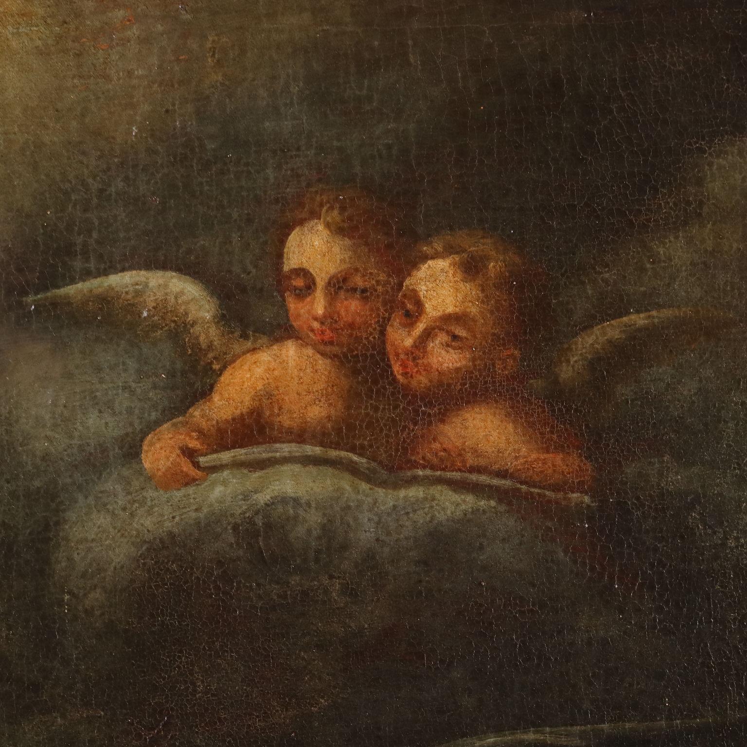 Gemälde Die Durchreise des Heiligen Joseph 18. Jahrhundert im Angebot 1