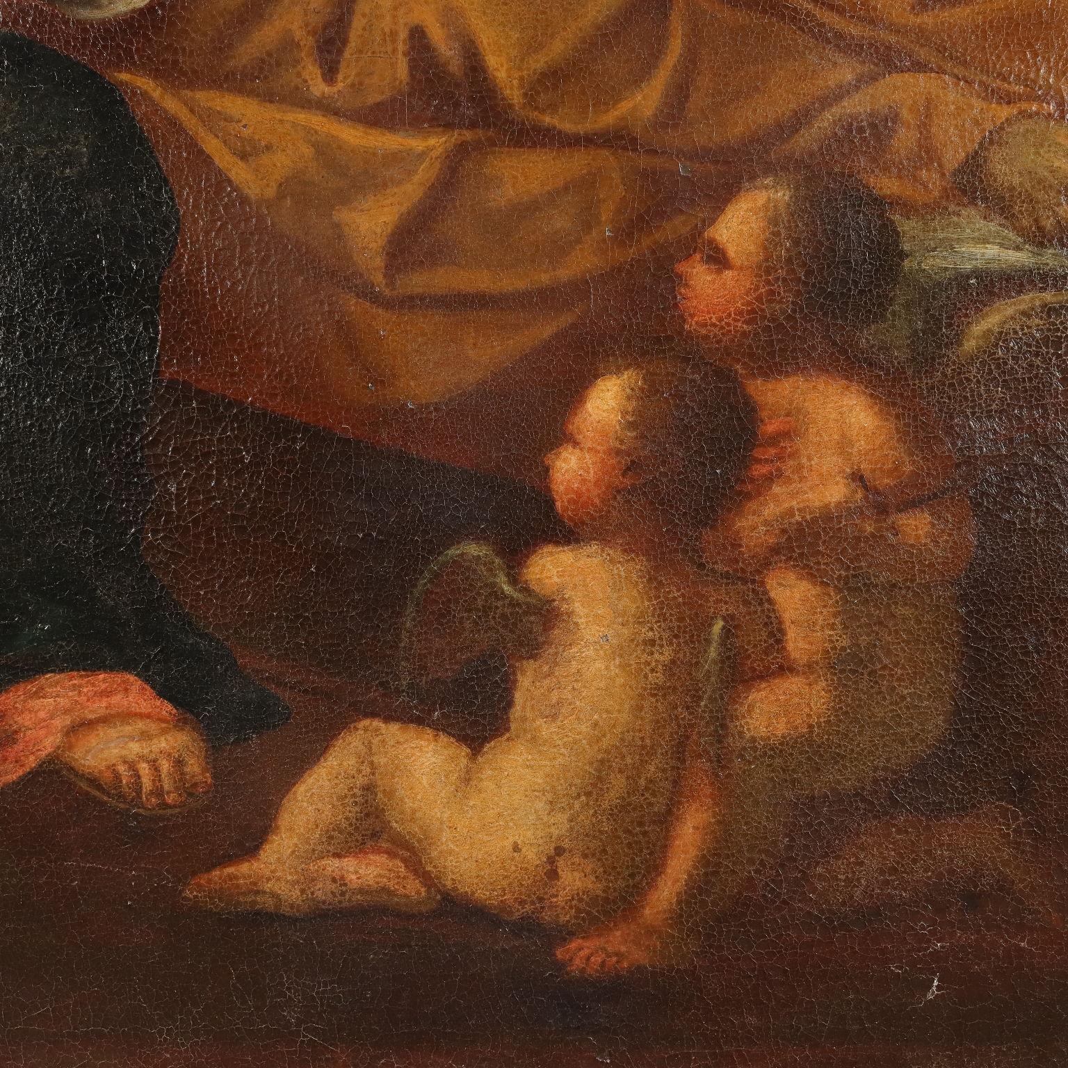 Painting The Transit of St. Joseph 18th century For Sale 4
