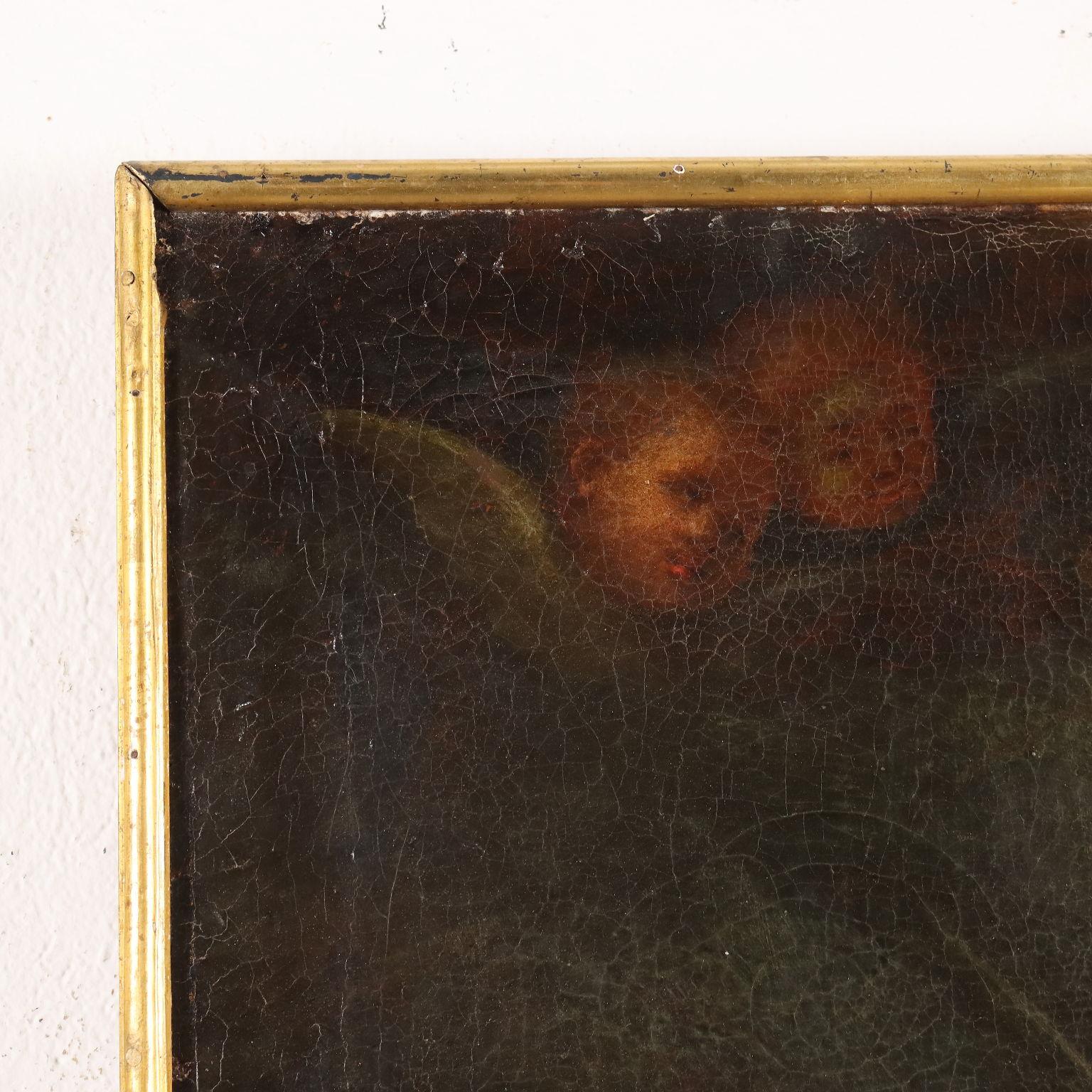 Gemälde Die Durchreise des Heiligen Joseph 18. Jahrhundert im Angebot 3