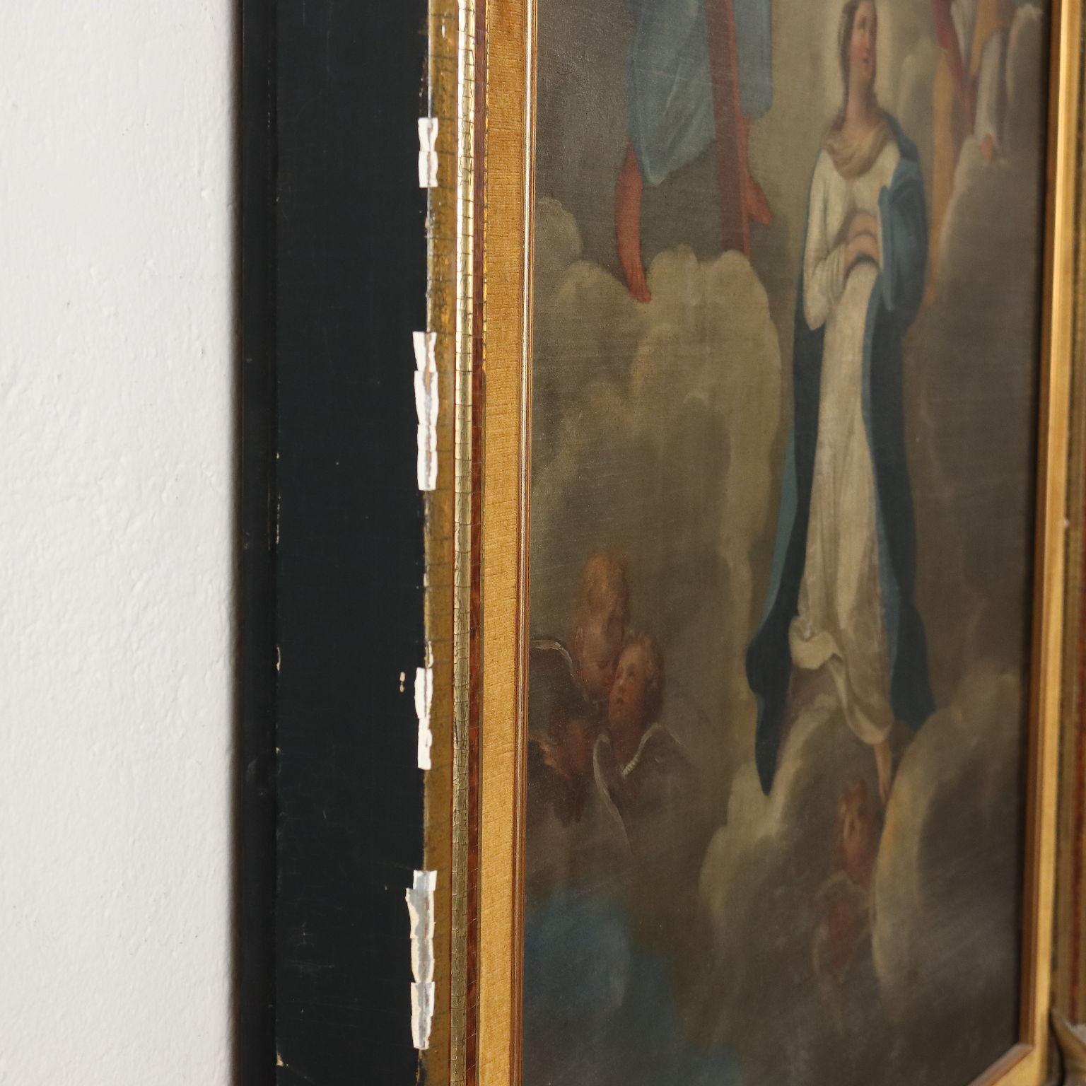 Dipinto Incoronazione della Vergine XVII secolo in vendita 6