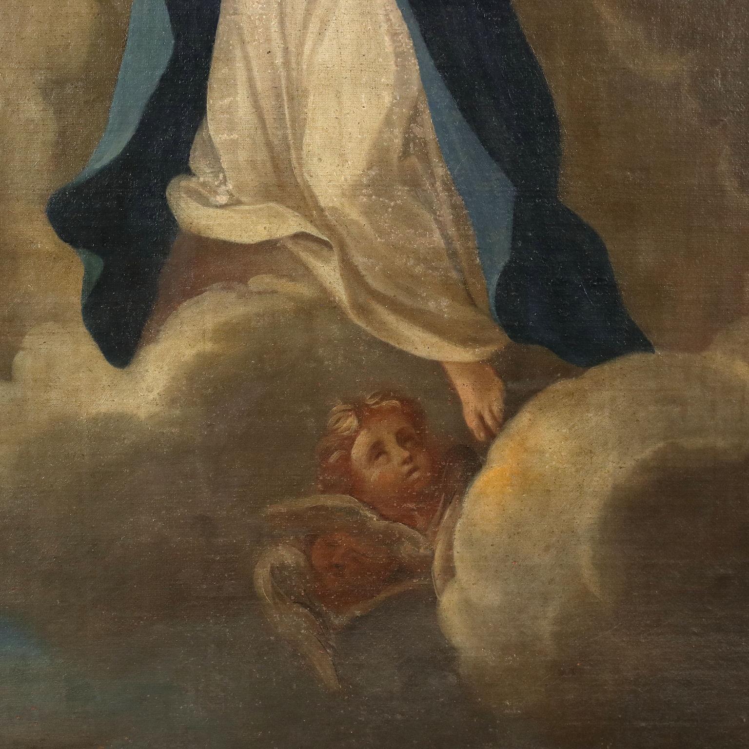 Dipinto Incoronazione della Vergine XVII secolo in vendita 2