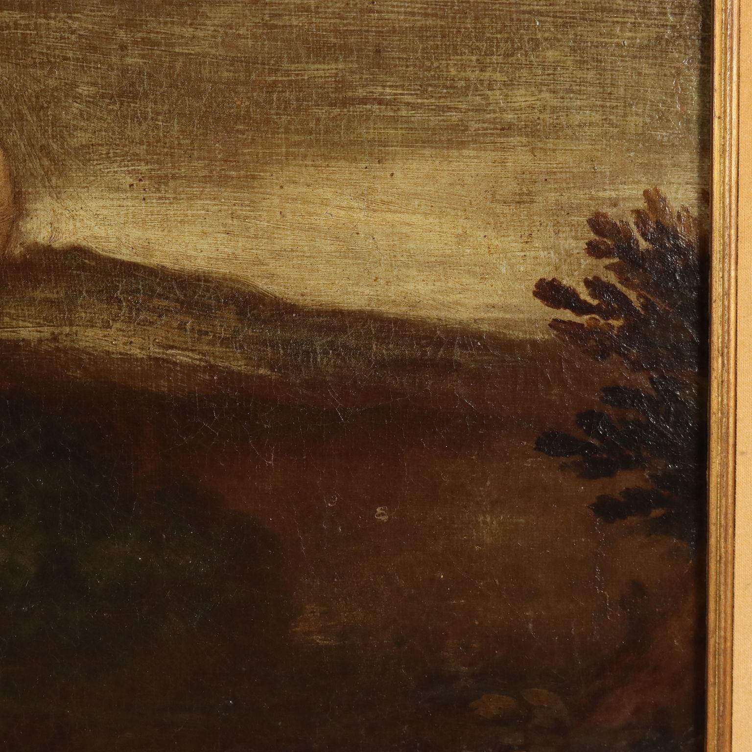 Dipinto La Cacciata di Adamo ed Eva XVIII secolo 2