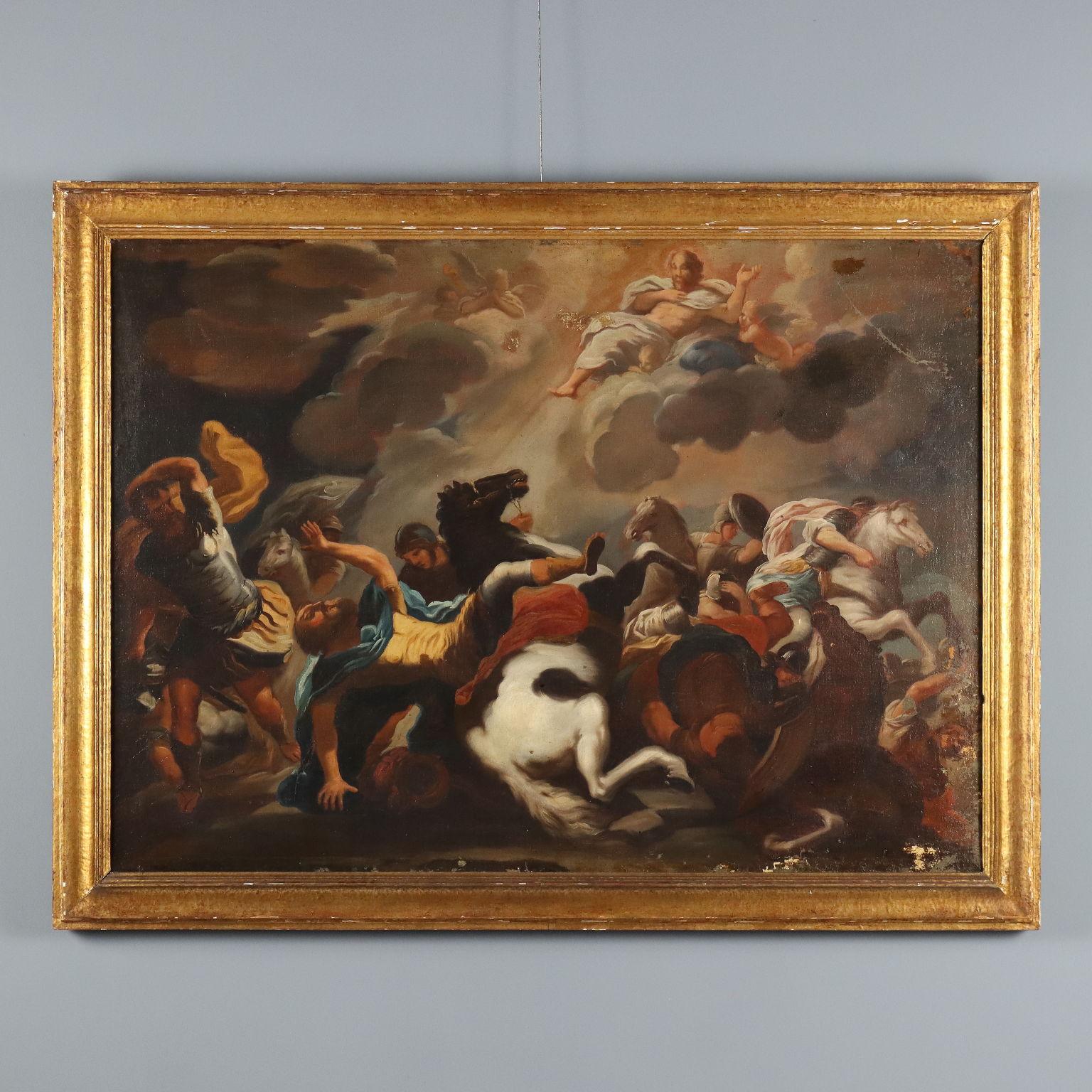 Peinture La conversion de saint Paul 17e siècle