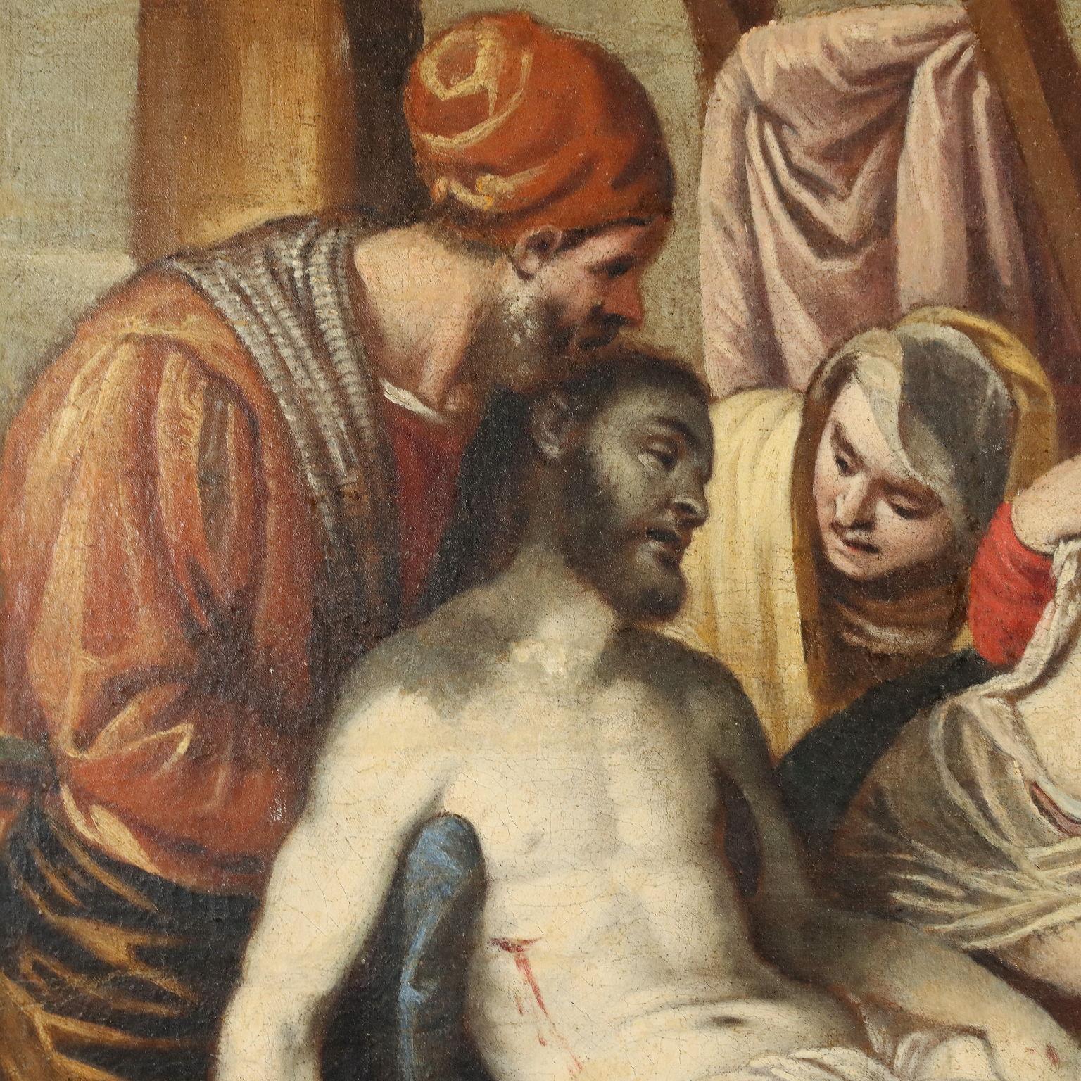 Painting The Deposition of Christ 18th century For Sale 5